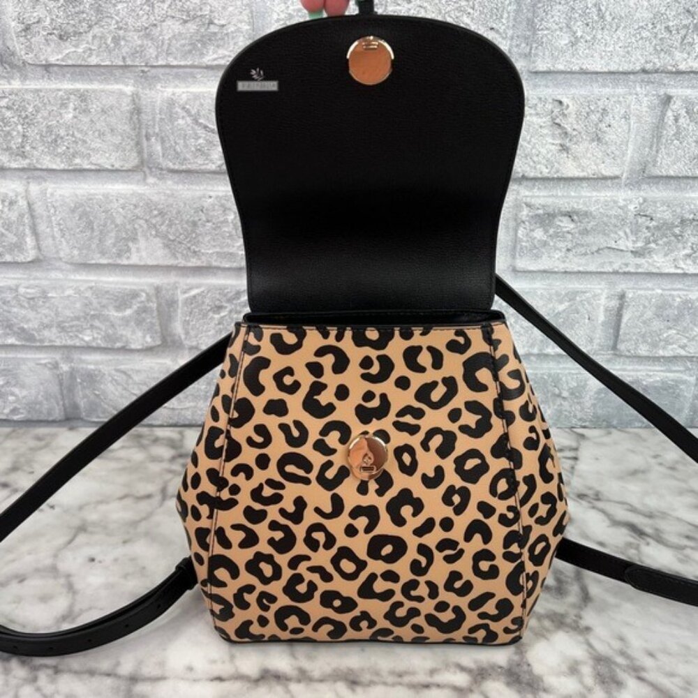 Kate Spade Graphic Leopard Print Adel Backpack - Picture 6 of 10